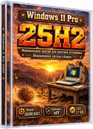 Windows 11 Pro 25H2 26200.9457 Lite version