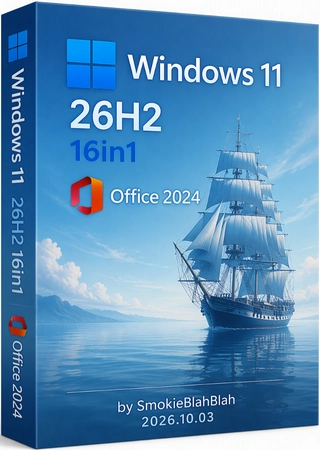 Windows 11 26H2 16in1 +/- Office 2024 by SmokieBlahBlah 2026.10.03